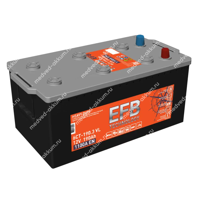 Titan EFB 190 Ач евро B