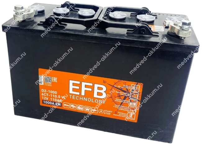 Tubor EFB 110 Ач обр. D33 (D31S-1000)