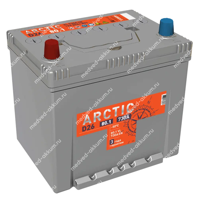 Titan ArcticAsia EFB 80 Ач пр. D26R