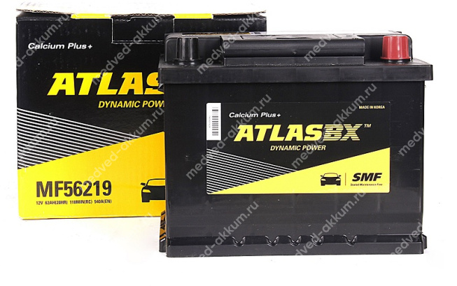 Atlas MF 62 Ач обр. MF56219 L2