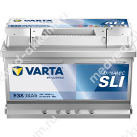 Varta Dynamic SLI 74 Ач обр.низ. E38 LB3