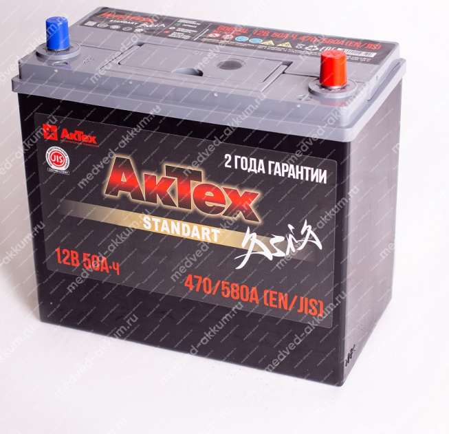 АкТех Standart Азия 50 Ач обр. B24L