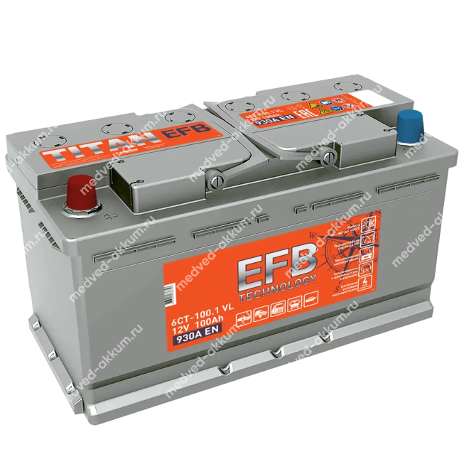 Titan EFB 100 Ач пр. L5