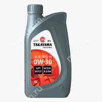 Масло моторное Takayama 0W-30, SP/CF, A3/B4 (1л.) синт. пластик. кан.
