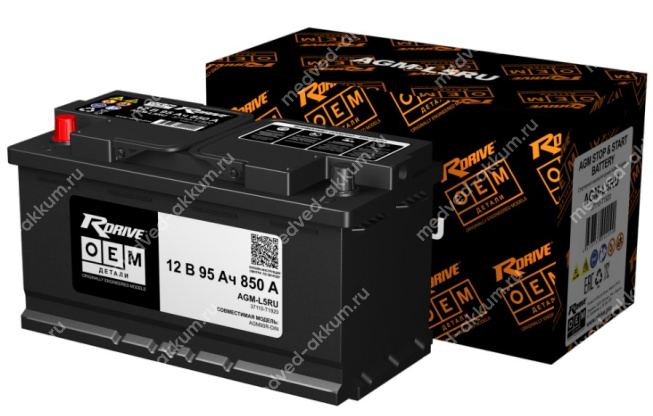 RDrive OEM AGM 95 Ач (37110-T1920) пр. L5 
