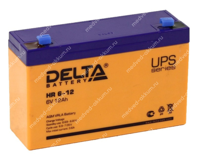 Delta HR 6-12 6V 12 Ач