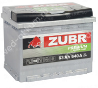 ZUBR Premium 63 Ач обр. L2