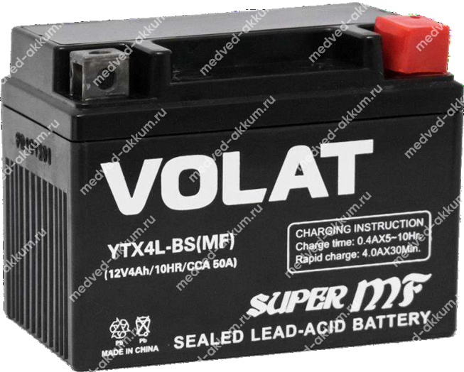 Volat AGM 4 Ач YTX4L-BS