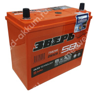 Зверь-Азия 58 Ач пр. 75B24R