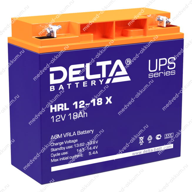 Delta HRL 12-18 X 12V 18 Ач