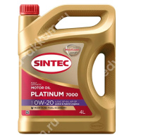 Масло моторное Sintec Platinum 7000 0W-20, SP, GF-6A (4л.) синт.