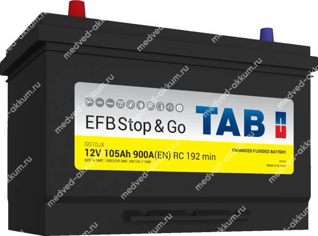TAB EFB Stop&Go 105 Ач пр. D31R (60519)