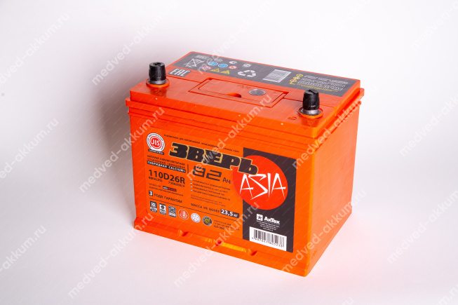 Зверь-Азия 82 Ач пр. 110D26R