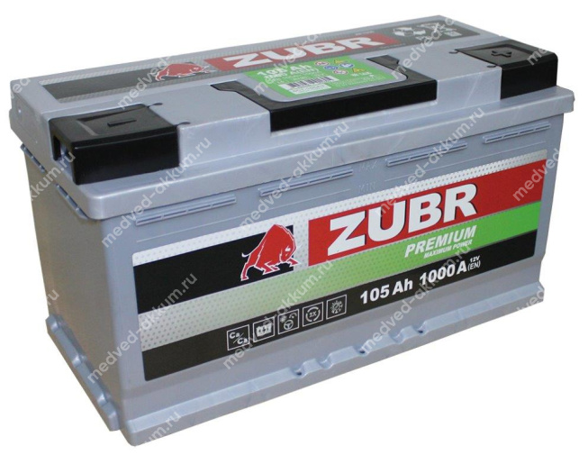 ZUBR Premium 105 Ач обр. L5