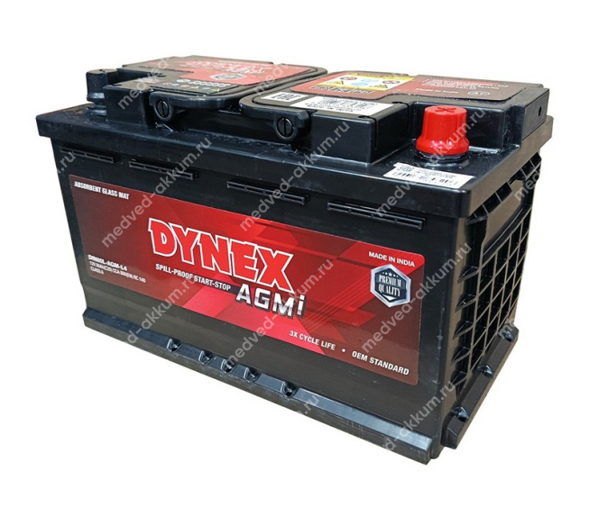 Dynex AGM 80 Ач обр. L4
