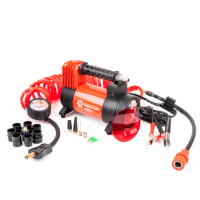 Компрессор АГРЕССОР AGR-50L с фонарем  50л/мин 