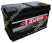 ZUBR Ultra 80 Ач обр. L4