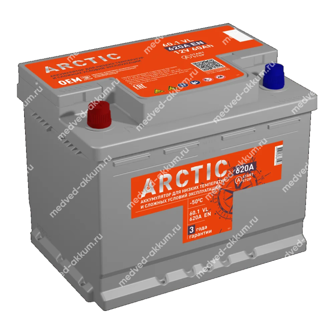 Titan Arctic EFB 60 Ач пр. L2