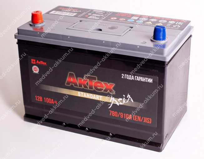 АкТех Standart Азия 100 Ач пр. D31R