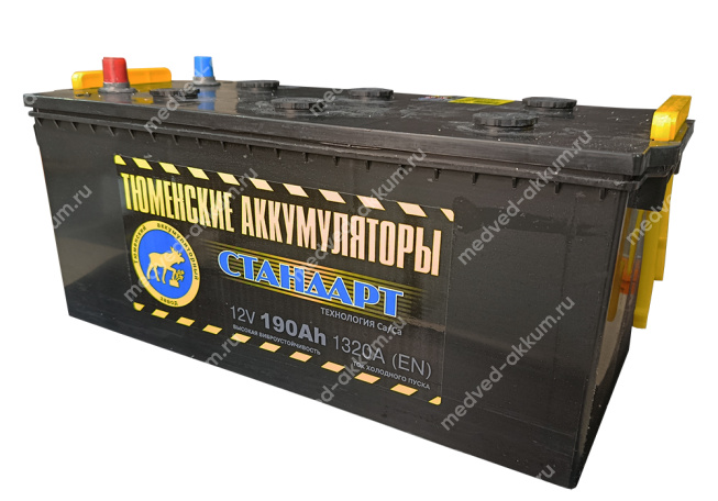 Тюмень Standard 190 Ач рос. B
