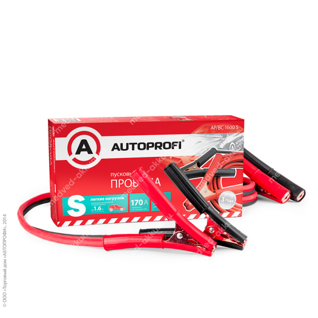 Провода для прикуривания "Autoprofi" медные 170А, 2,2м AP/BC-1600S