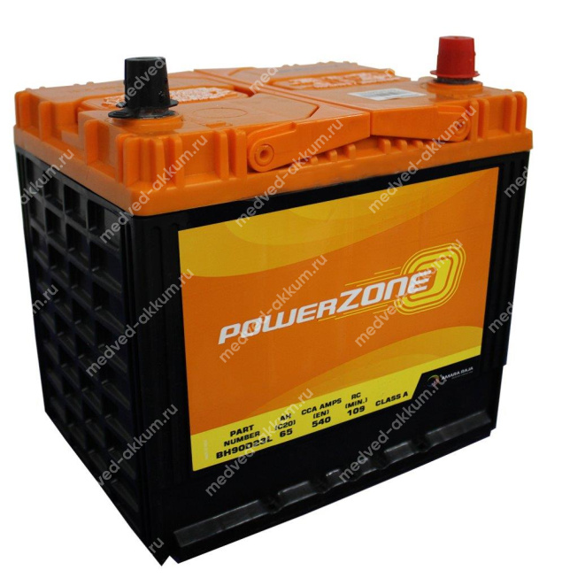 PowerZone 65 Ач обр. 90D23L