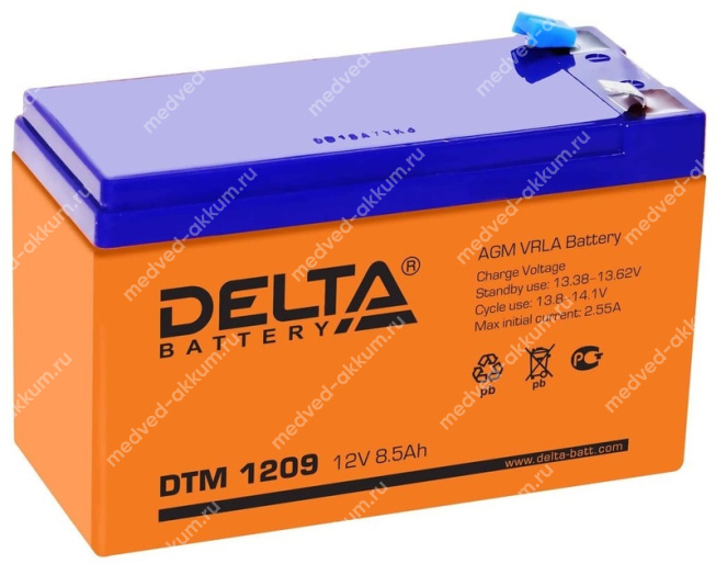 Delta DTM 1209 12V 9 Ач