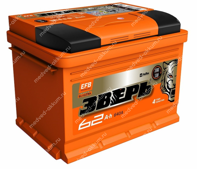 Зверь EFB 62 Ач обр. LB2