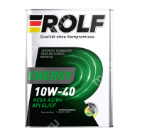 Масло моторное ROLF Energy 10W-40, SL/CF, A3/B4 (4л.) п/синт. ж/б