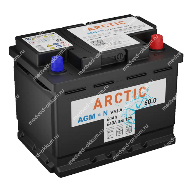 Arctic AGM 60 Ач обр. L2